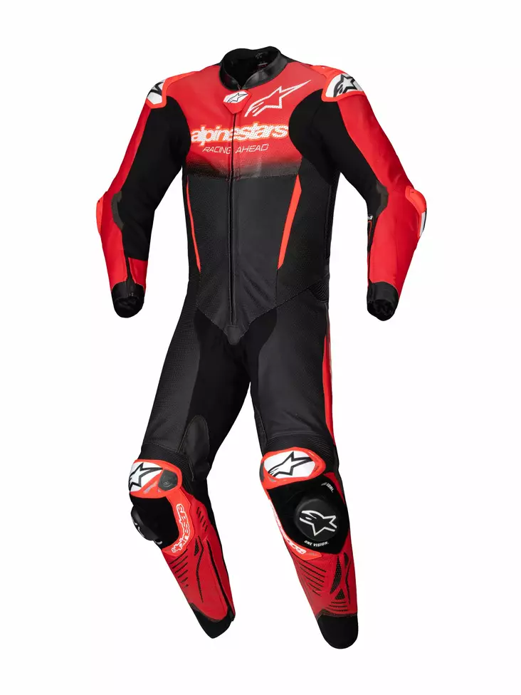 Alpinestars Nahkapuku 1-pcs GP-R7 Musta/Punainen - Moottoripyörä nahkapuvut - D496882 - 1
