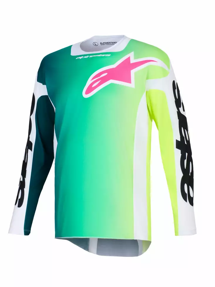 Alpinestars Paita Racer Portl Vihreä/Valkoinen/Musta - Crossipaidat - D512792 - 1