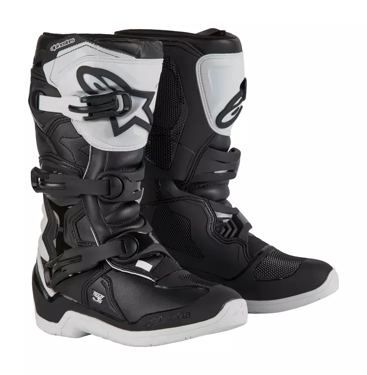 Alpinestars Saapas Tech 3s Barn Musta/Valkoinen - Crossi ajosaappaat - D471242 - 1