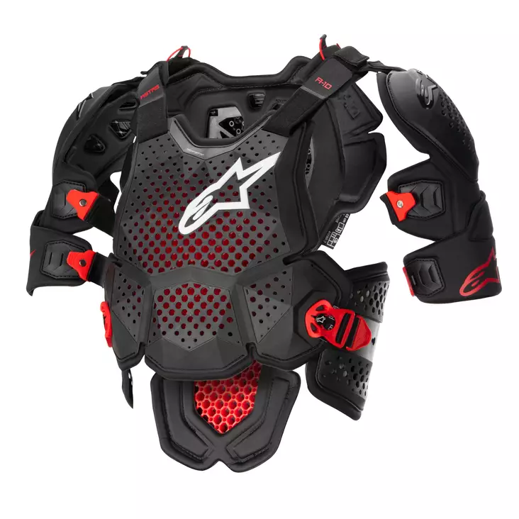 Alpinestars Suojaliivi A-10 V2 Full Chest Musta/antrasiitti - Suojapaidat ja panssarit - D438262 - 1