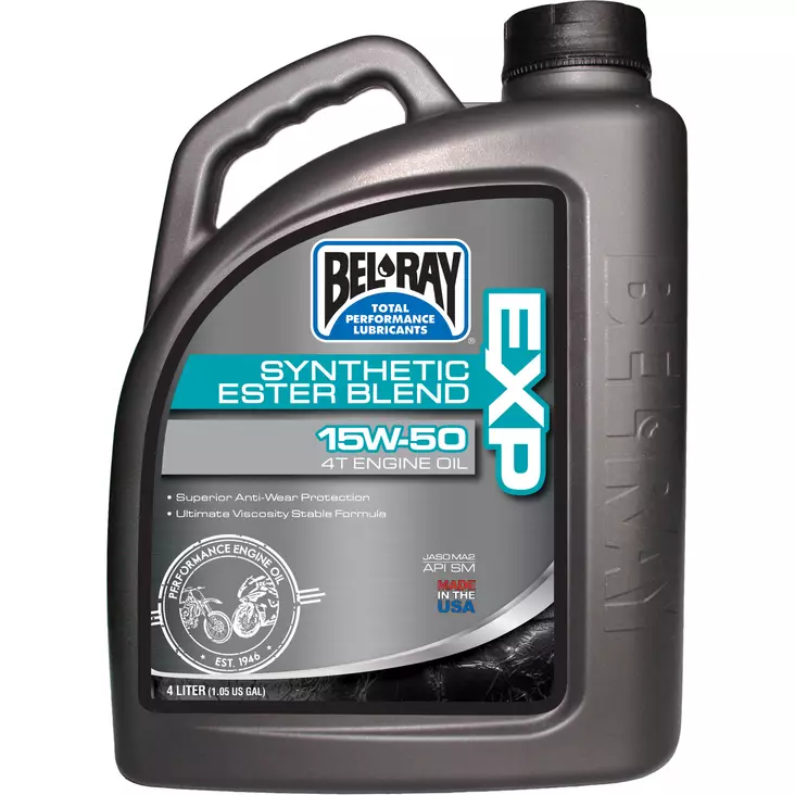 Bel-Ray EXP 15W-50 Synthetic Ester Blend 4T Engine Oil 4L - Moottoriöljyt - D100932 - 1