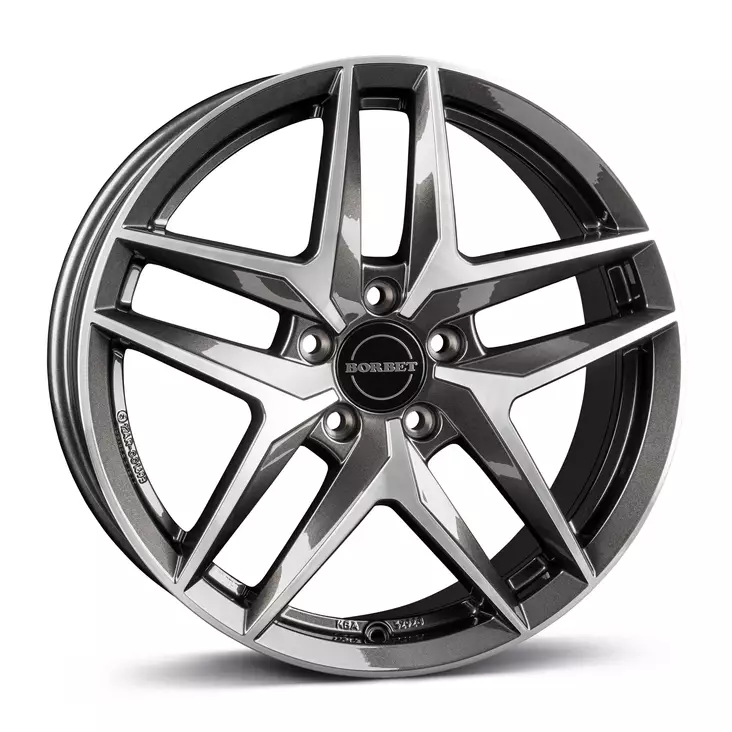 Borbet Z 80927 mistral anthracite glossy polished alumiinivanne 8.0x19 - 19-tuumaiset alumiinivanteet - 499-180822 - 1