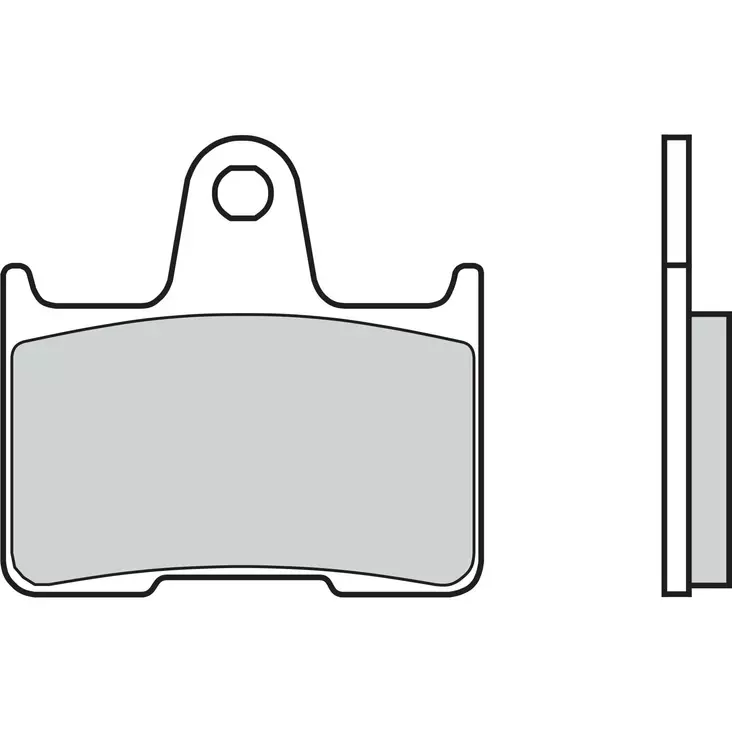 Brembo Jarrupalat Taakse Sintered Road - Moottoripyörän jarrupalat - D140582 - 1