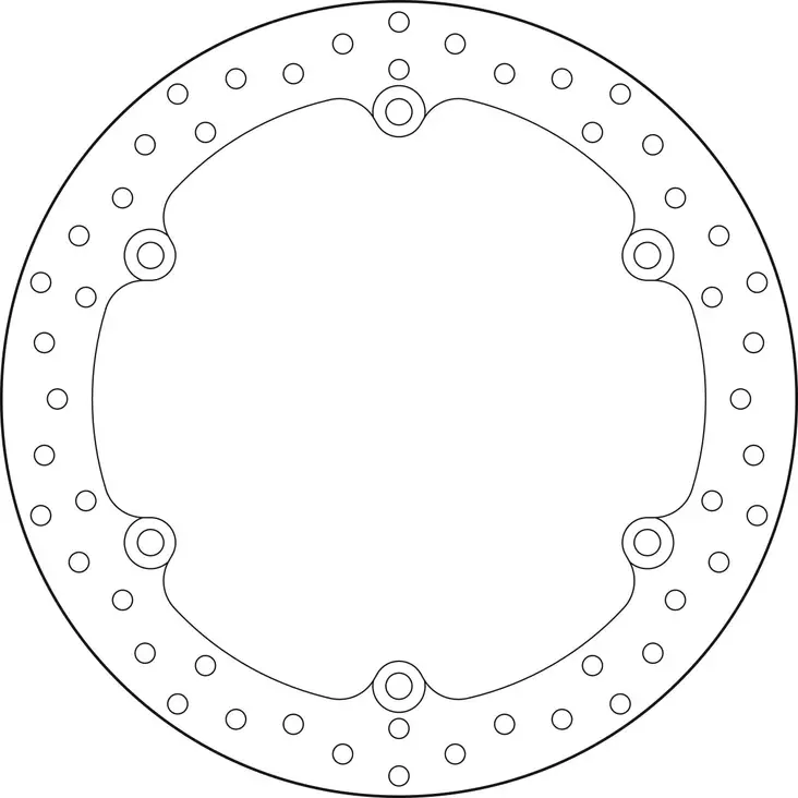 Brembo Serie Oro jarrulevy - Moottoripyörän jarrulevyt - D190932 - 1