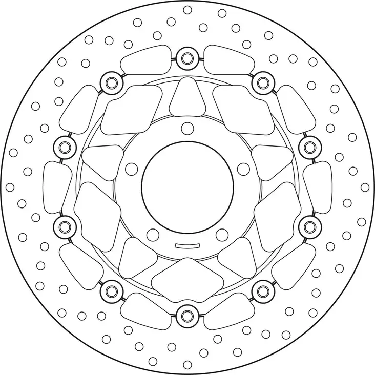Brembo Serie Oro jarrulevy kelluva - Moottoripyörän jarrulevyt - D190942 - 1