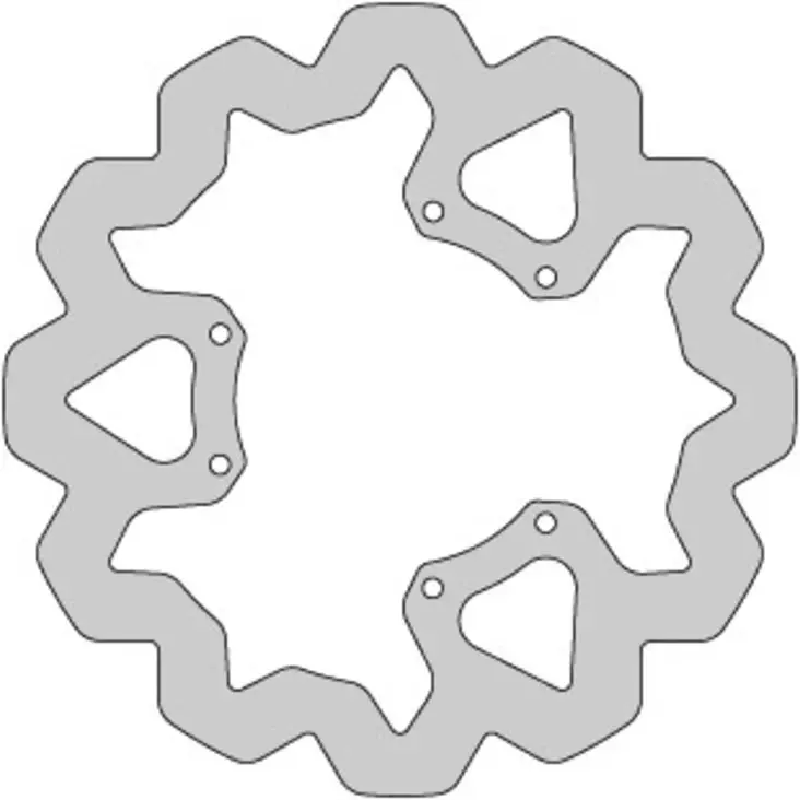 Delta-Braking Jarrulevy, Etu, Ulko Ø 260mm, Aprilia / Derbi / Gilera / Rieju - Mopon ja skootterin jarrulevyt - D479852 - 1