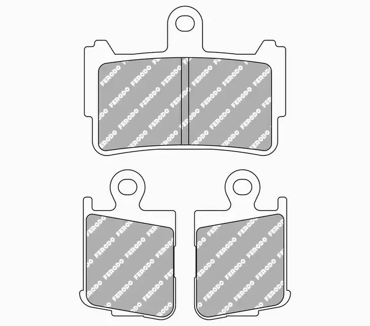 Ferodo jarrupalat Sinter Grip: Honda VFR1200F - Moottoripyörän jarrupalat - D495212 - 1
