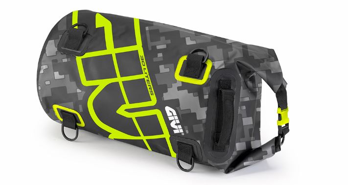 Givi EA114CM Vedenpitävä laukku 30lt musta/harmaa/keltainen - Moottoripyörän pehmeät laukut - D354922 - 1