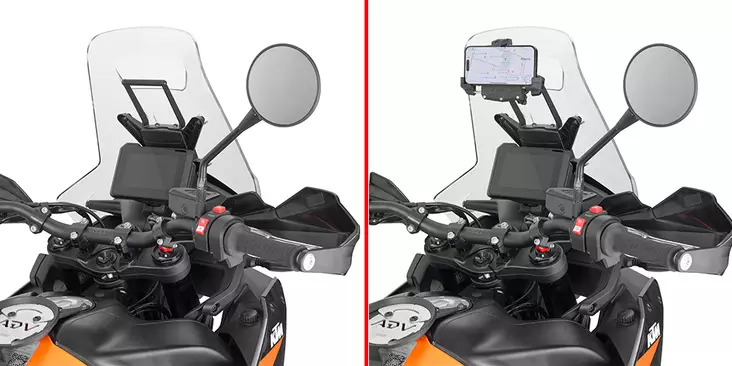 Givi Fairing upper bracket KTM 890 ADVENTURE (23) - Moottoripyörän katteet ja tuulenohjaimet - D485552 - 1
