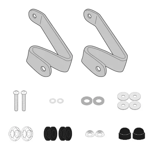 Givi KIT SPOILER 1190DT - Moottoripyörän katteet ja tuulenohjaimet - D438662 - 1