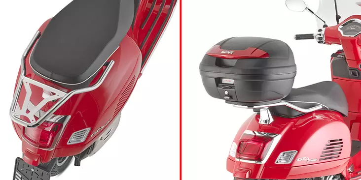 Givi Rack P. Vespa Gts125-300 23-24 Gts310'25 - Kiinnityssarjat ja tavaratelineet - D520352 - 1