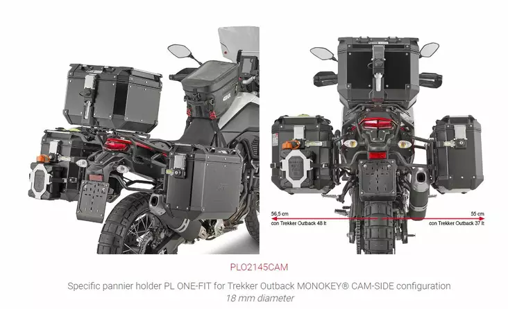 GIVI RAPID RELEASE SIDE CASE HOLDER - Kiinnityssarjat ja tavaratelineet - D355072 - 1