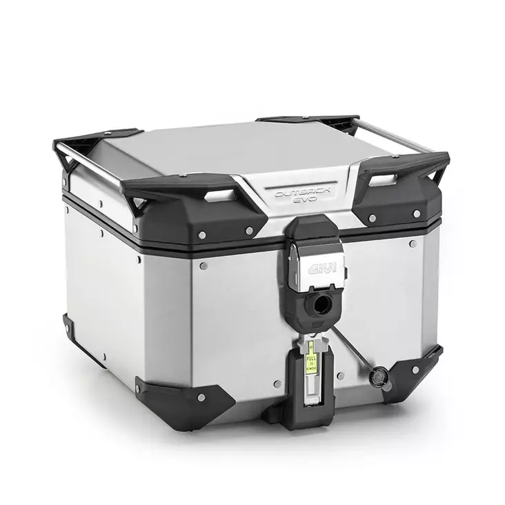 Givi Trekker Outback EVO alum. case, 42 ltr, sold without lock, Monokey - Moottoripyörän kovat laukut - D504032 - 1