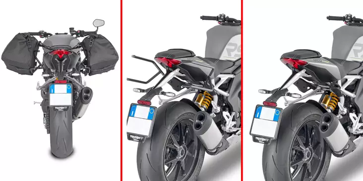 Givi TUB.HOLDER TRIUM.SPEED TRIPLE 1200RS'21 - Kiinnityssarjat ja tavaratelineet - D438642 - 1