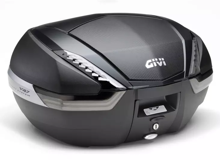 Givi V47 Tech monokey 47lt laukku hiilikuitu look kansi - Moottoripyörän kovat laukut - D182152 - 1