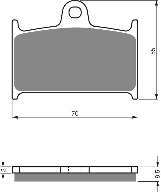 GOLDFREN Jarrupalat 017 Ceramic Carbon S3 - Moottoripyörän jarrupalat - D227862 - 1
