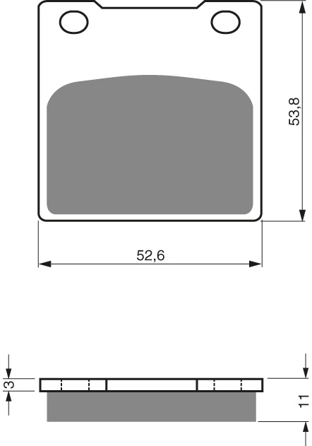 GOLDFREN Jarrupalat 068 Ceramic carbon AD - Moottoripyörän jarrupalat - D227912 - 1