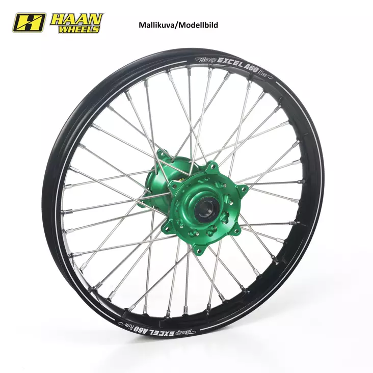 Haan wheel KX 250 / KXF 450 03-16 19-2,15 A60 RIM/GREEN HUB - Moottoripyörän vanteet - D200772 - 1