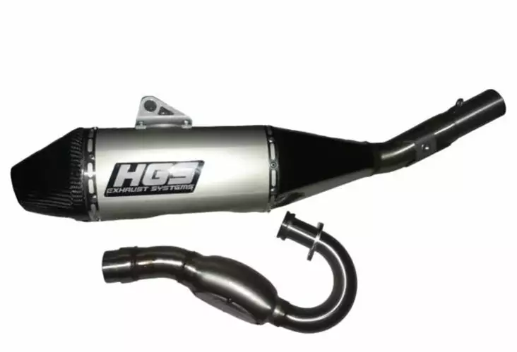 HGS Täysputkisto 4T CRF250R 25-.. Carbon Grey - Moottoripyörän pakoputkistot - D511262 - 1