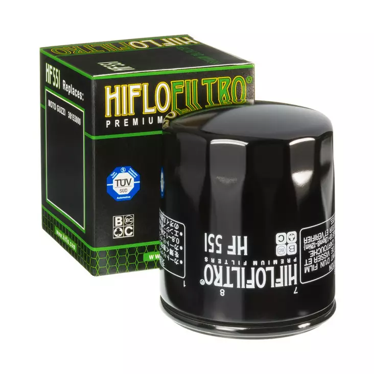 HiFlo öljynsuodatin HF551 - Moottoripyörän öljynsuodattimet - D58292 - 1