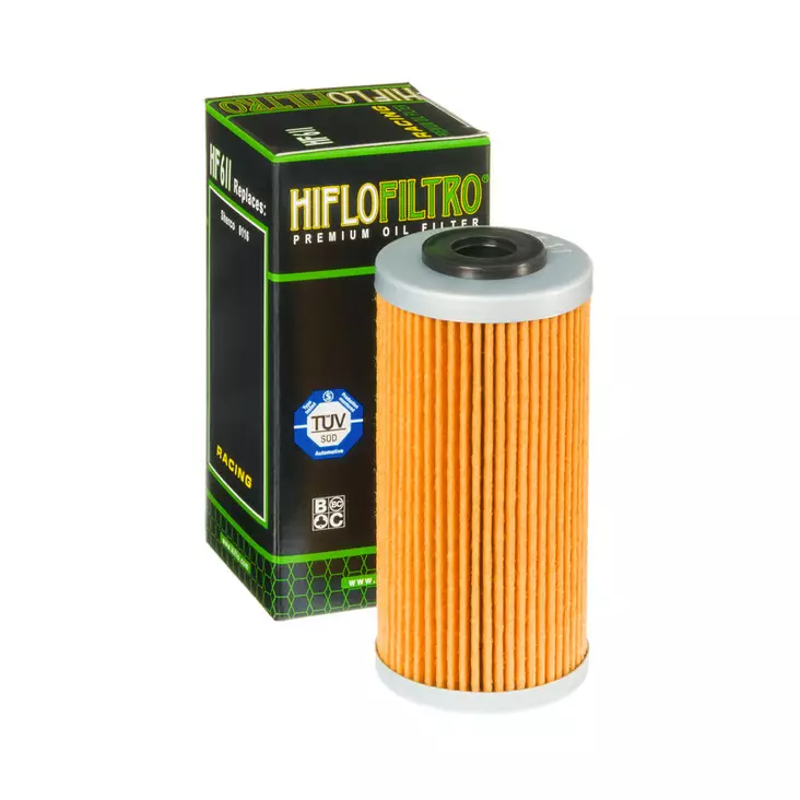 HiFlo öljynsuodatin HF611 - Moottoripyörän öljynsuodattimet - D78432 - 1