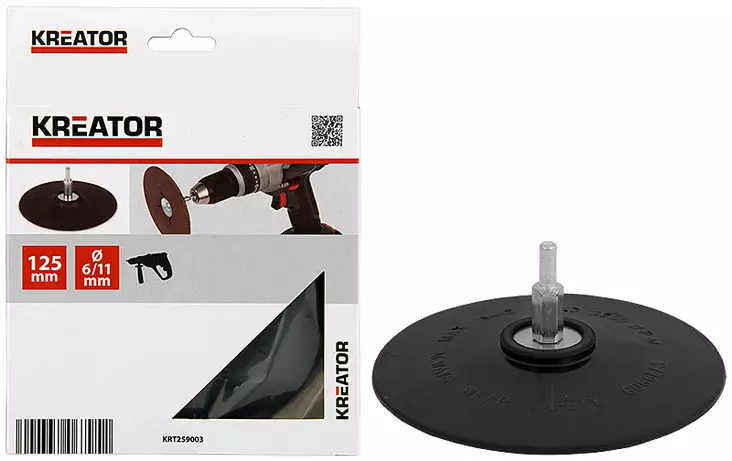 Hioma-alusta 125mm porakoneeseen - Pitimet ja karat - LX6002 - 1