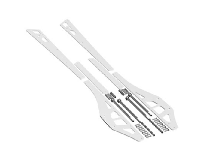 ITEK Liukurunkojen vahvistukset Valkoinen Polaris Axys Matryx 155" - Telaston jatkopalat ja vahvikkeet - D333892 - 1