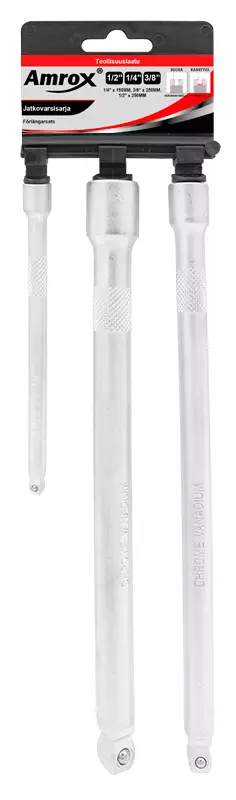 Jatkovarsisarja 3-os 1/4", 3/8" & 1/2" - Jatkovarret - LX15052 - 1