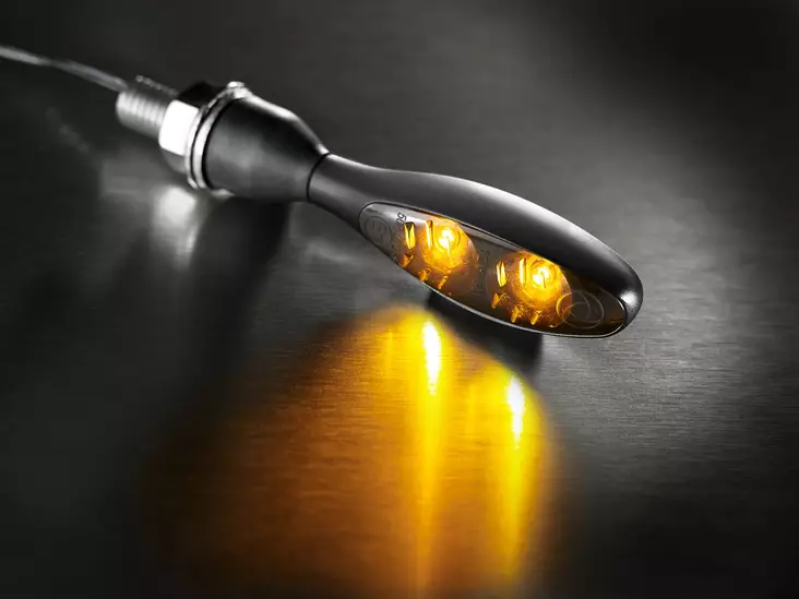 Kellermann micro 1000® Dark black w/ strongly tinted glass - Moottoripyörän vilkut - D438832 - 1