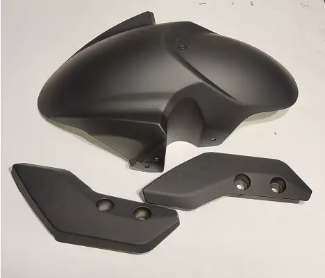 Kontio Motors Kruiser Heritage: Etulokasuoja + sivulevyt, musta - Kontio Kruiser Heritage varaosat - 499-115152 - 1