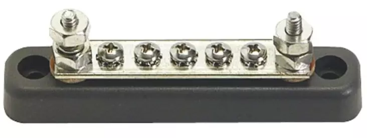 Kytkentäkiskot 2x5mm - 5x4mm - Veneen kytkentäkiskot - D123732 - 1