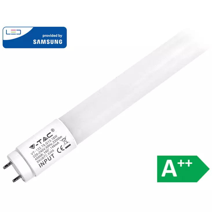 Led-putki t8 24w 1500mm 4000k 3000lm a++ - Työkalut - LX17652 - 1