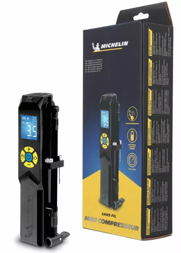 Michelin Ilmapumppu, Kannettava - Ladattava, USB - Rengastyökalut - D495242 - 1