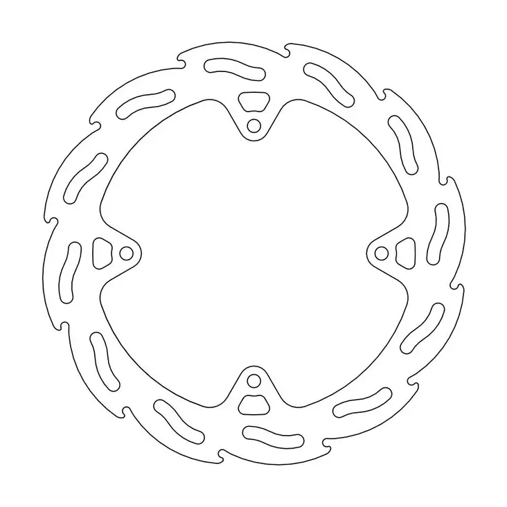 Moto-Master Flame Jarrulevy taakse KTM: SX85 12-20 - Moottoripyörän jarrulevyt - D244152 - 1