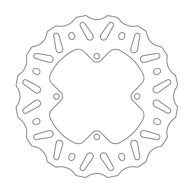 Moto-Master Jarrulevy CR85/CRF150 taakse Nitro - Moottoripyörän jarrulevyt - D245452 - 1