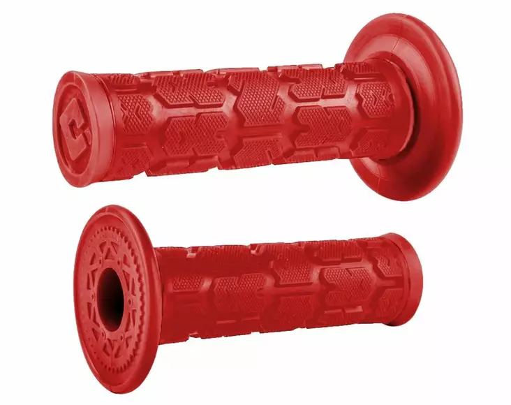 ODI Glue-On Grip Rogue MX Single-Ply Grip Bright Red - Moottoripyörän kahvakumit - D509962 - 1