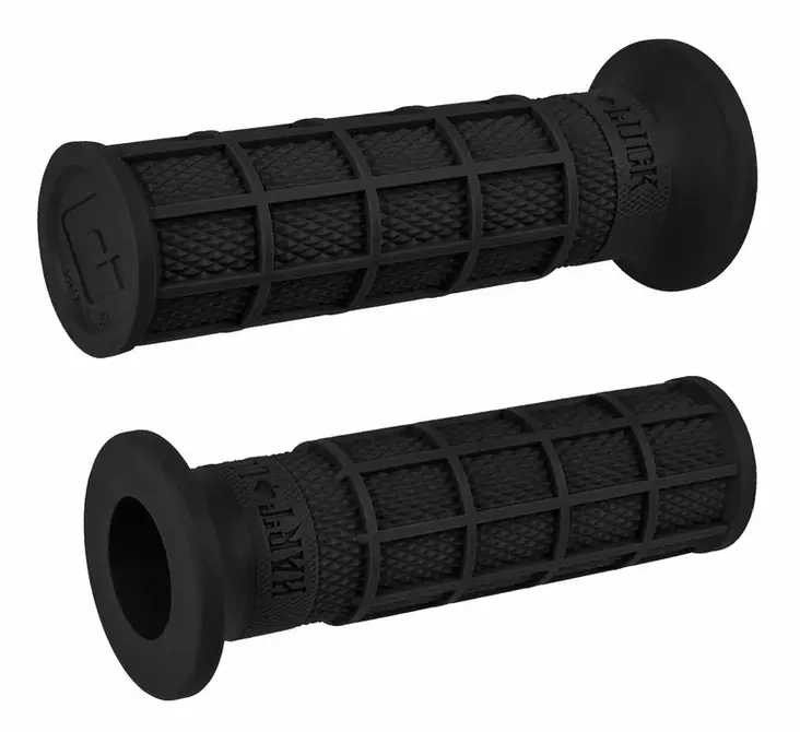 ODI Street V-Twin HART-LUCK Full-Waffle Grip Black - Moottoripyörän kahvakumit - D510182 - 1