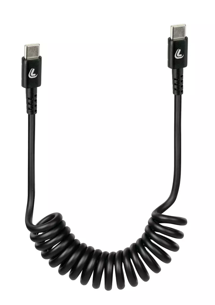 Optiline Usb-C to Usb-C 1M Recoile Cable 38707 - Matkapuhelinpidikkeet ja tarvikkeet - D449312 - 1