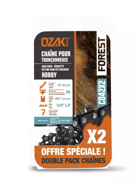 Ozaki forest teräketju 3/8'' pk 1.3 mm - 56kl - Tarvikevaraosat - CD42X2 - 1