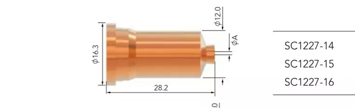 Plasma kontaktisuutin 1,5mm p120 1 kpl - Plasmaleikkurin tarvikkeet - LX17032 - 1