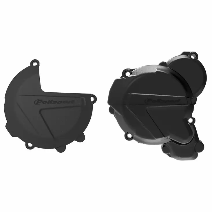 Polisport Kit Clutch+Igni. prot. EXC/XCW TE 250/300 (17-23) Black (24) - Moottoripyörän moottorin kopat - D400572 - 1