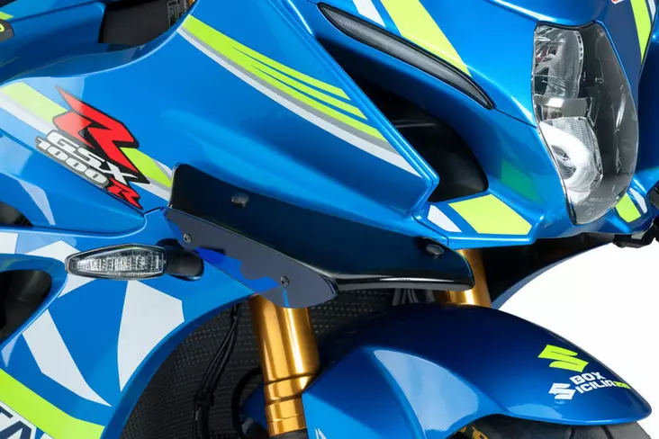 Puig Downforce Sport Side Spoilers Suzuki Gsx-R1000 17'- Red - Moottoripyörän katteet ja tuulenohjaimet - D337022 - 1