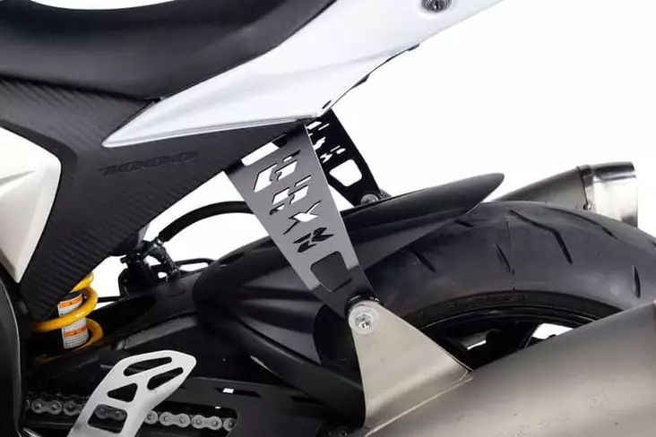 Puig Exahust Bracket Left Suzuki Gsxr1000 09'-11' Black - Moottoripyörän vaimentimen kiinnikkeet - D109652 - 1