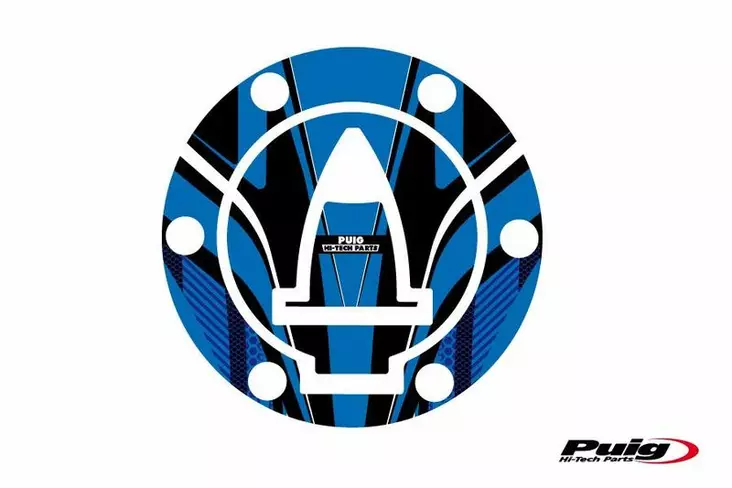 Puig Fuel Cap Cover Mod. Radical Ducati C/Blue - Mallikohatiset tarrasarjat - D301402 - 1