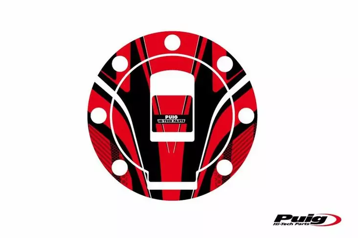 Puig Fuel Cap Cover Mod. Radical Yamaha C/Red - Mallikohatiset tarrasarjat - D299522 - 1