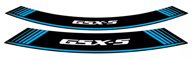 Puig Kit 8 Rim Strips Gsxs C/Blue - Moottoripyörän vanneteipit - D302572 - 1