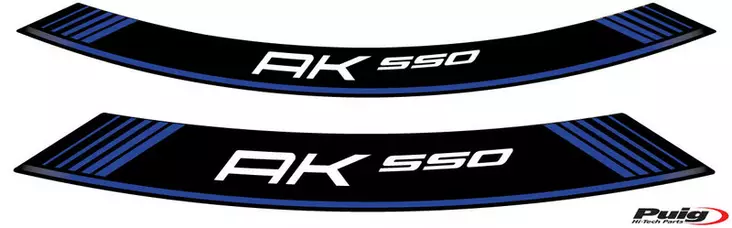 Puig Kit 8 Rim Strips Kymco Ak550 C/Blue - Moottoripyörän vanneteipit - D302852 - 1