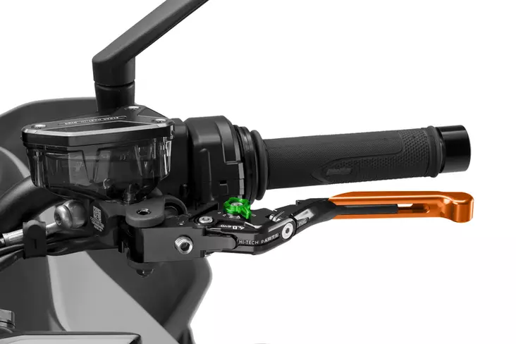 Puig Lever Clutch 4.0. Black Ext./Orange Select/Green - Moottoripyörän vivut ja vivunrungot - D529512 - 1