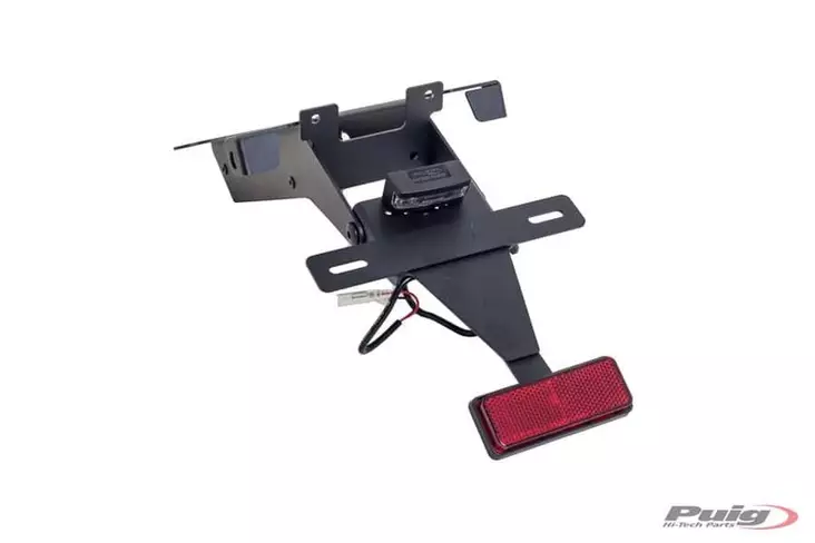 Puig License Support Ducati Monster 696 08'-14'C/Black - Moottoripyörän rekisterikilven telineet - D298262 - 1