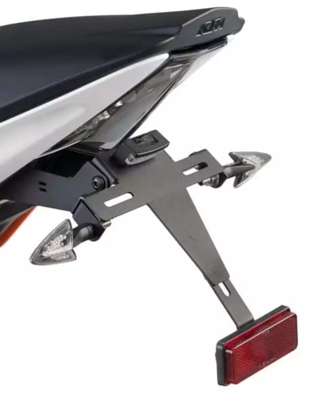 Puig License Support Ktm Rc125/Rc390 14-18' C/Black - Moottoripyörän rekisterikilven telineet - D300542 - 1